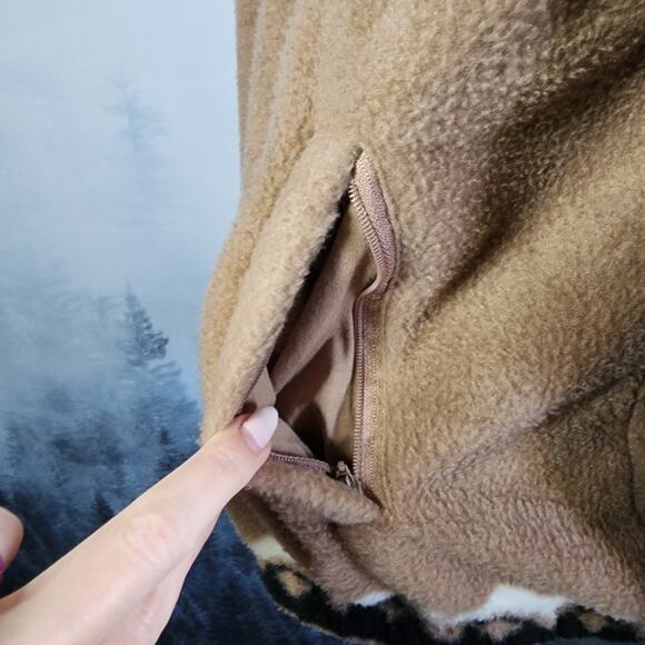 O'neill Lynwood Super Fleece Light Brown Full Zip Hoodie | Women's XS - Picture 7 of 16